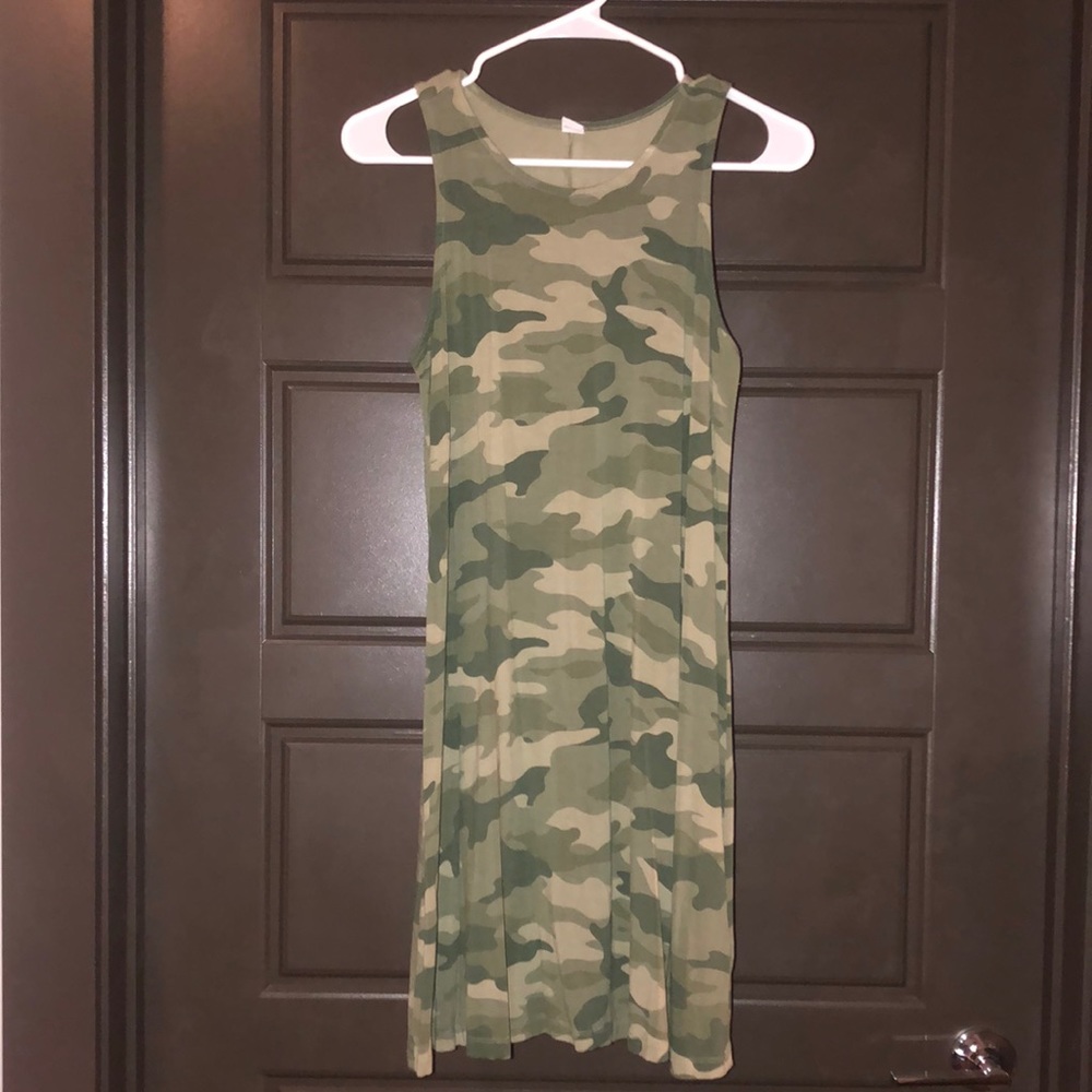 LIKE NEW Camo T-shirt Dress